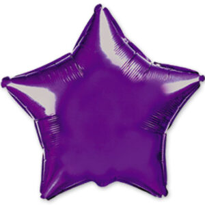 Шар из фольги Звезда металлик фиолетовая 18 дюймов