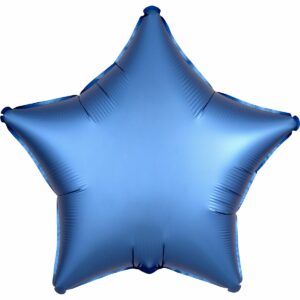 Шар из фольги Звезда сатин синяя 18 дюймов