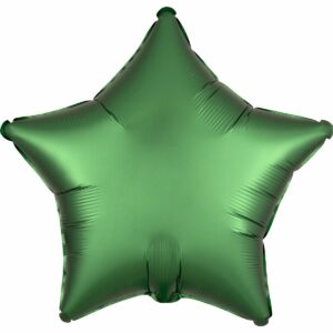 Шар из фольги Звезда сатин зеленая 18 дюймов