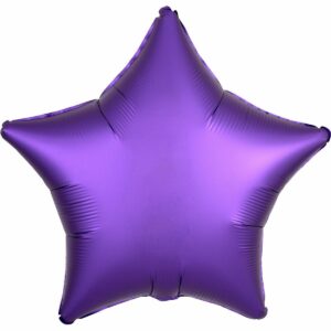 Шар из фольги Звезда сатин фиолетовая 18 дюймов