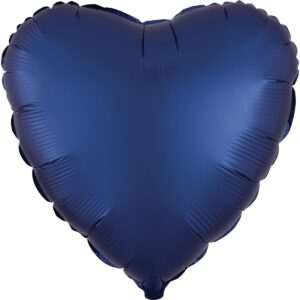 Шар из фольги Сердце сатин синее 18 дюймов