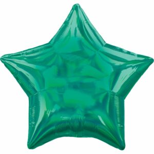 Шар из фольги Звезда зеленая блеск 18 дюймов