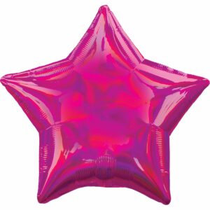 Шар из фольги Звезда розовая блеск 18 дюймов