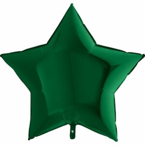 Шар из фольги Звезда зеленая
