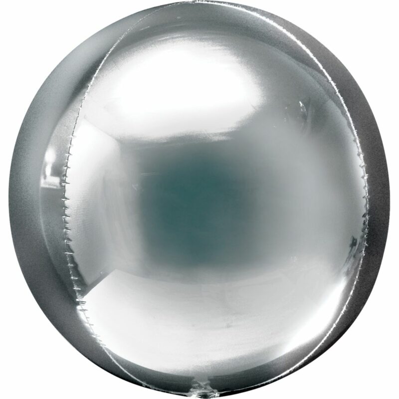 Шар из фольги Сфера металлик серебро