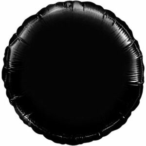 Шар из фольги Круг пастель черный 18 дюймов