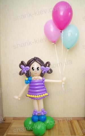 Кукла Алинка из воздушных шаров