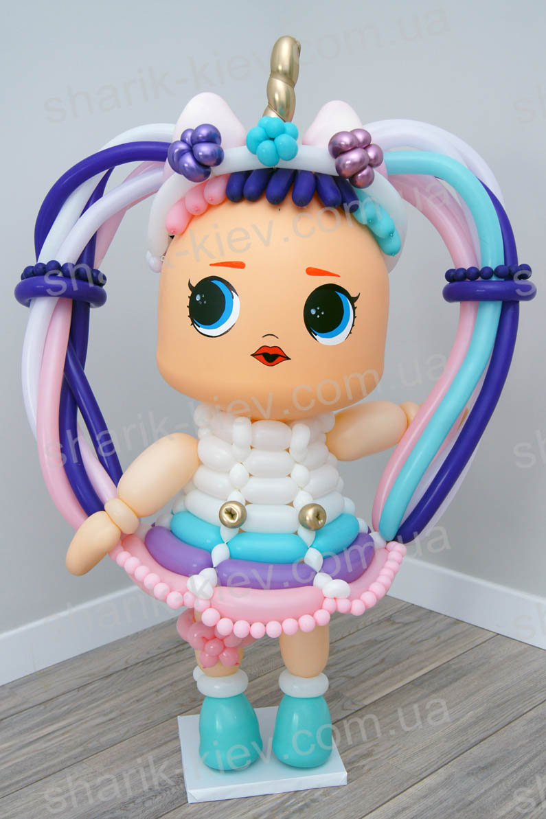 Кукла Lol Единорожка из воздушных шаров