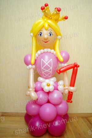 Маленькая принцесса на День Рождения из воздушных шаров