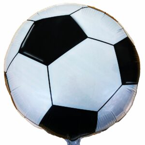 Шар из фольги Круг Футбольный Мяч черно белый
