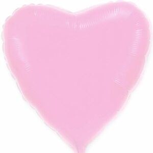 Шар из фольги Сердце пастель розовое 18 дюймов