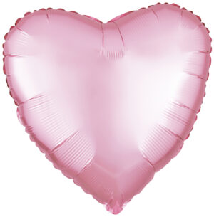 Шар из фольги Сердце сатин розовое 18 дюймов