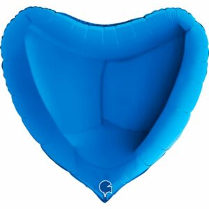 Шар из фольги Сердце синее 36 дюймов