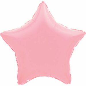 Шар из фольги Звезда пастель розовая 18 дюймов