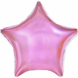 Шар из фольги Звезда металлик розовая 18 дюймов