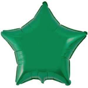 Шар из фольги Звезда металлик зеленая 18 дюймов