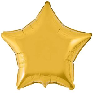 Шар из фольги Звезда металлик золотая 18 дюймов