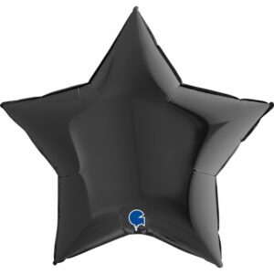 Шар из фольги Звезда черная 36 дюймов