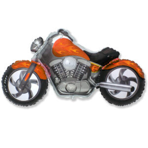 Шар из фольги Мотоцикл Оранжевый