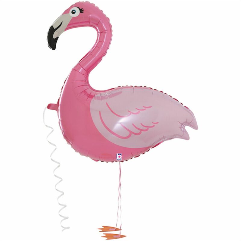Ходячий шар из фольги Фламинго
