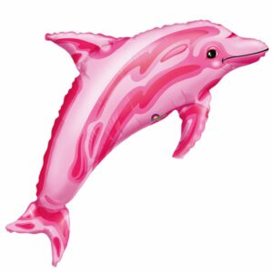 Шар из фольги Дельфин Розовый