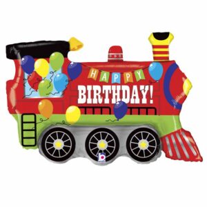 Шар из фольги Happy Birthday Поезд