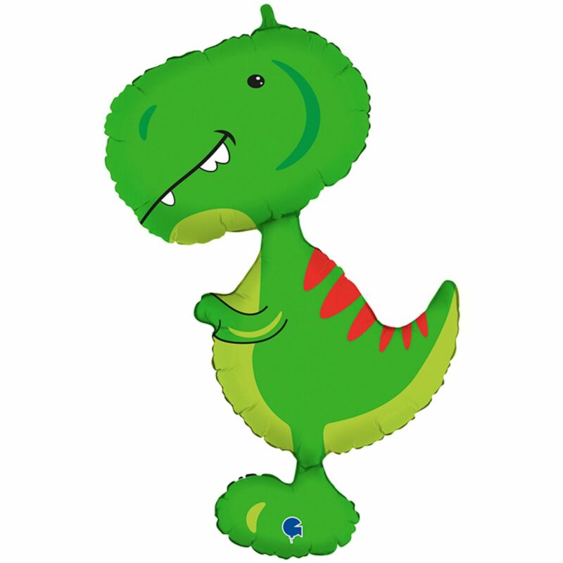 Шар из фольги Тиранозавр зеленый
