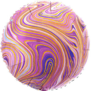 Шар из фольги Круг Агат фиолетовый