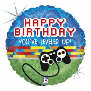 Шар из фольги Круг Happy Birthday игровой джойстик