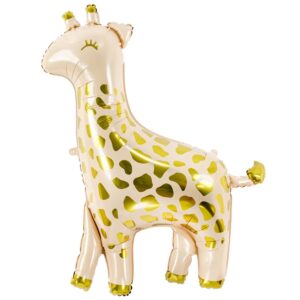 Шар из фольги Жираф золотистый
