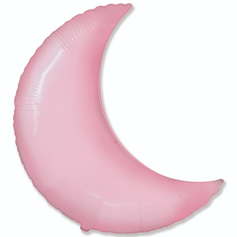 Шар из фольги Месяц пастель розовый 36 дюймов