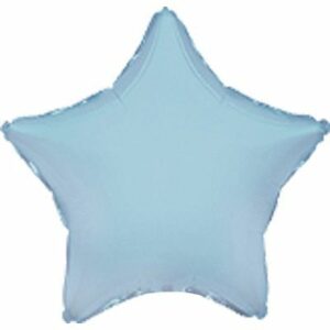Шар из фольги Звезда пастель голубая 18 дюймов