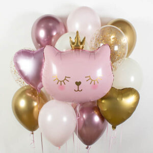 Комплект шаров Кошка принцесса