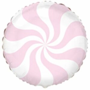Шар из фольги конфета пастель розовая