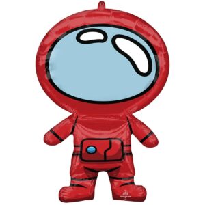 Шар из фольги Космонавтик красный