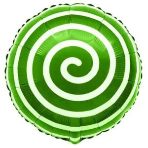 Шар Круг Конфета спиралька зеленая